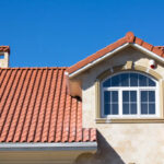 True Tiled or Ceramic Roof providing exceptional weather resistance. Common on many stone grade homes.